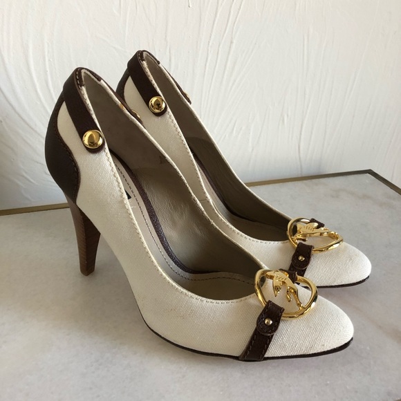 ETRO White and Leather Heels - Picture 3 of 8